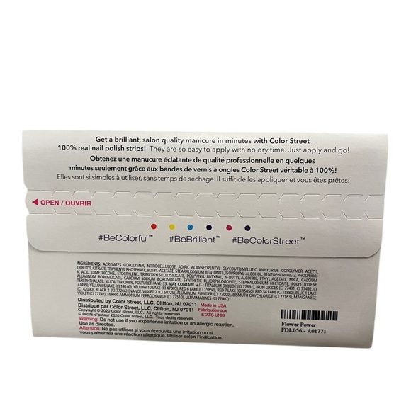 Color Street Flower Power Nail Polish Strips . New in package. - Picture 3 of 3